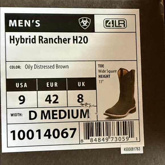 Ariat Men's Dark Brown Western Boots - Picture 5 of 5